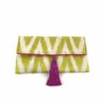 Ikat Silk Clutch