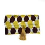 New velvet ikat clutch