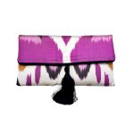 Ikat Silk Clutch