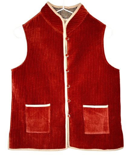Bagru Velvet Vest